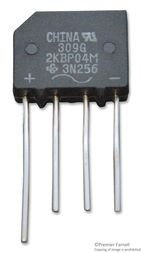 Diode Rectifier Bridge Single 600V 3A 4-Pin Case KBPM Bulk, 3KBP06M-E4/51